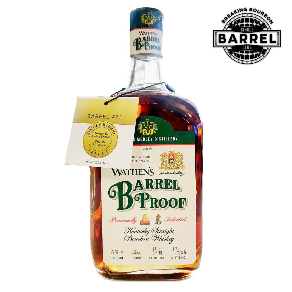 Wathen's Barrel Proof Breaking Bourbon "Sweet & Funky" Pick | Free Shipping on orders $400+
