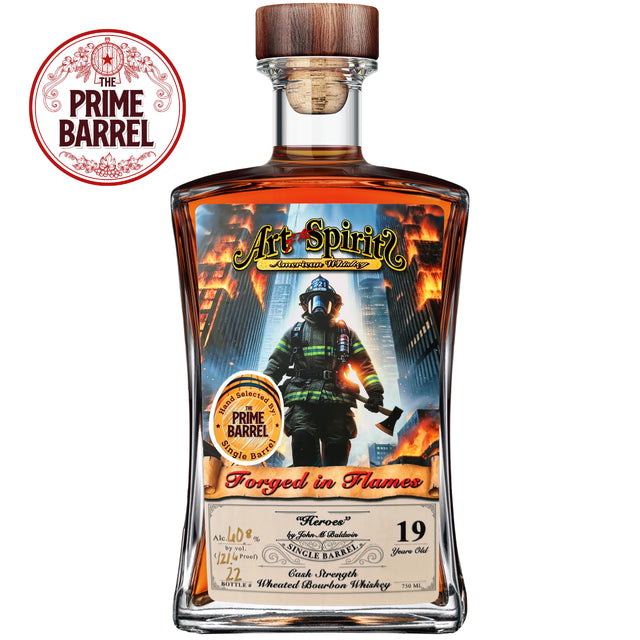 Art of The Spirits "Heroes"19 Year Old Wheated Single Barrel Bourbon The Prime Barrel Pick #105