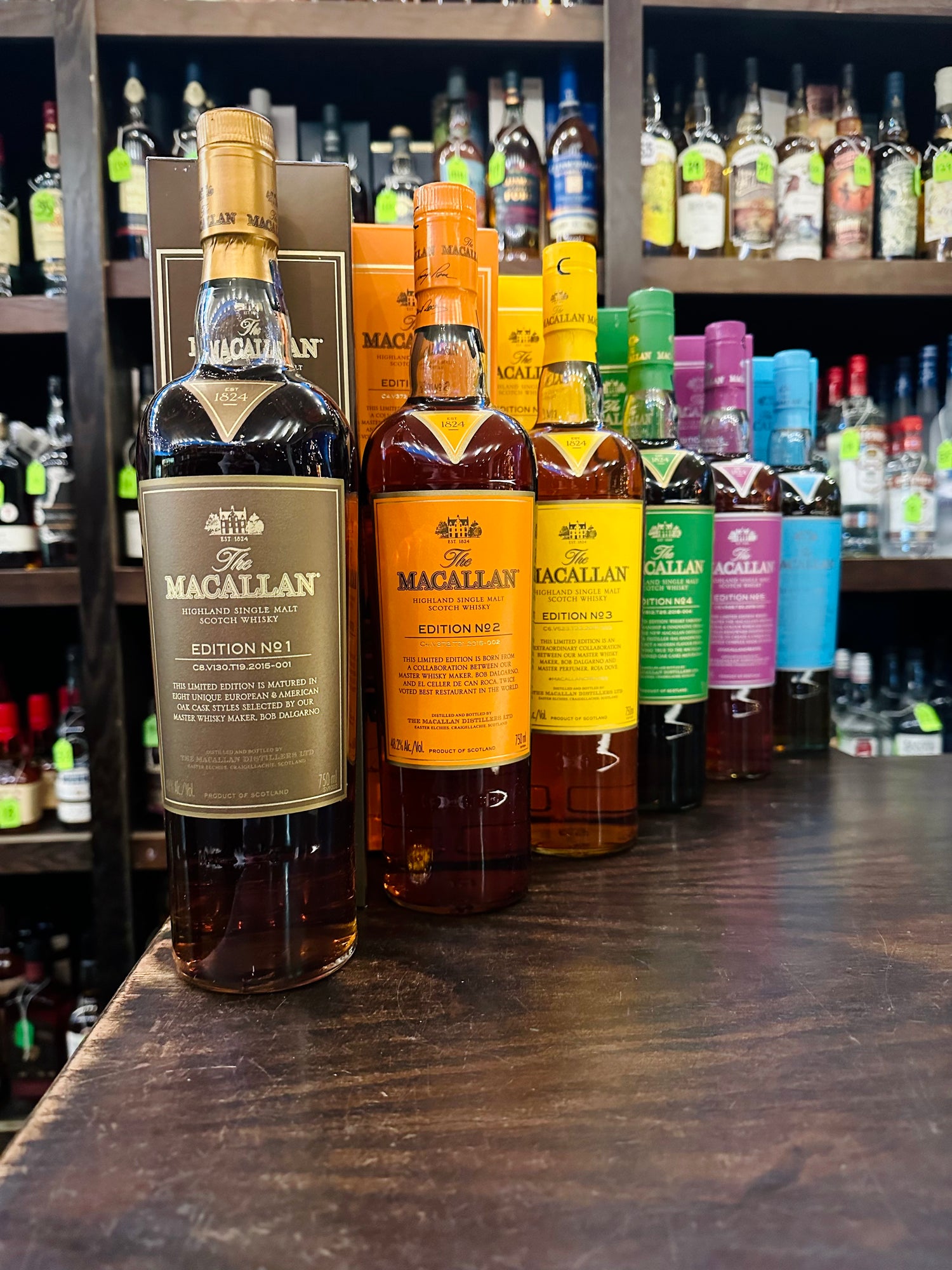 Macallan Edition No 1-6 Assortment Set Single Malt Scotch Whisky Macallan Edition No 1-6 Assortment Set Single Malt Scotch Whisky