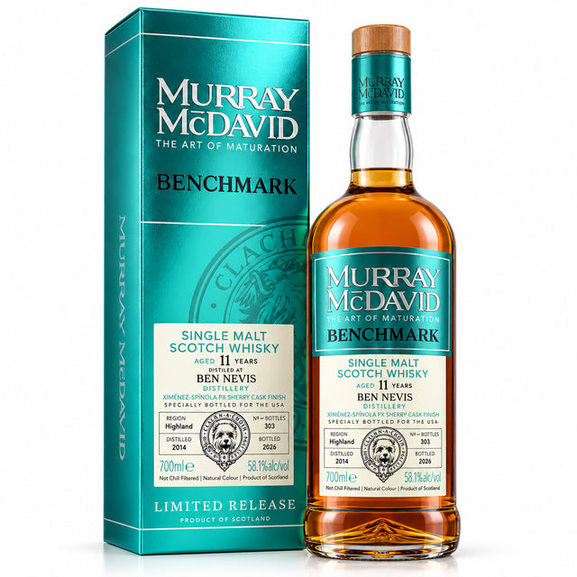 Murray McDavid Ben Nevis 11 Year PX Sherry Cask Finished Single Malt Scotch Whisky | Free Shipping on orders $400+