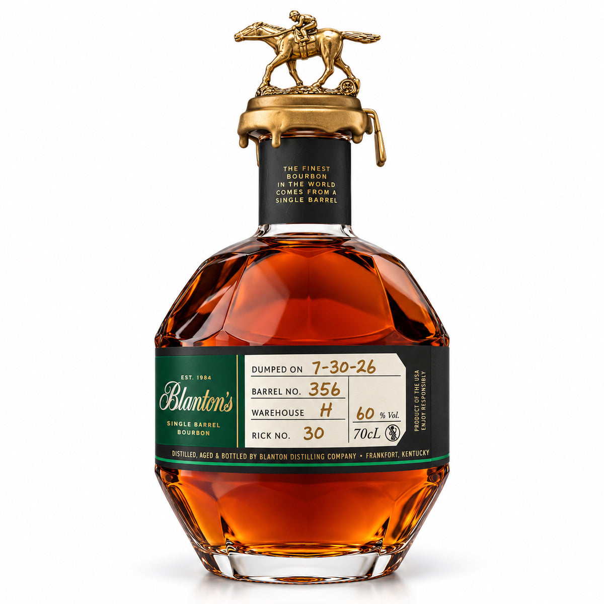 Blanton's La Maison du Whisky 2026 - Barrel 356 - Emerald (Emeraude) Edition - 120 Proof