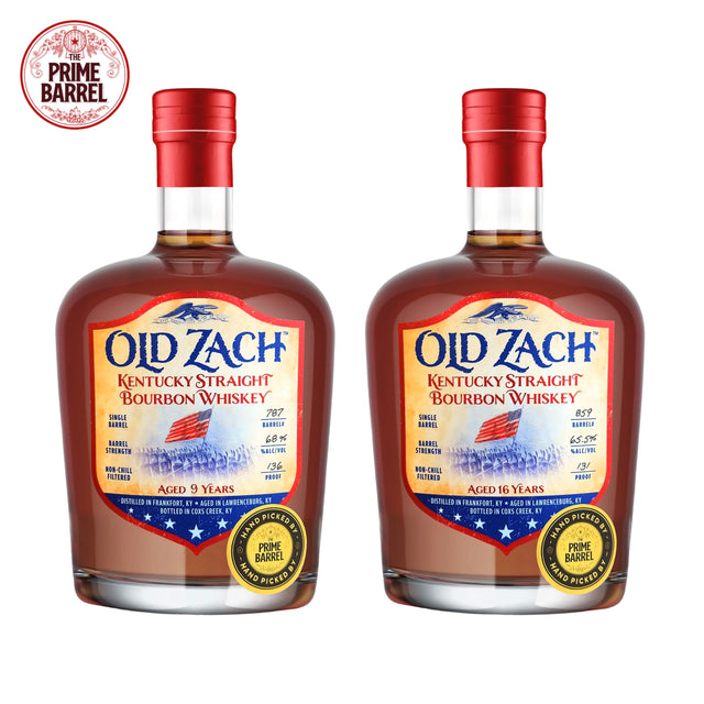 Old Zach Cask Strength Single Barrel Bourbon Bundle The Prime Barrel Picks #156 & #157 | Free Shipping on orders $400+
