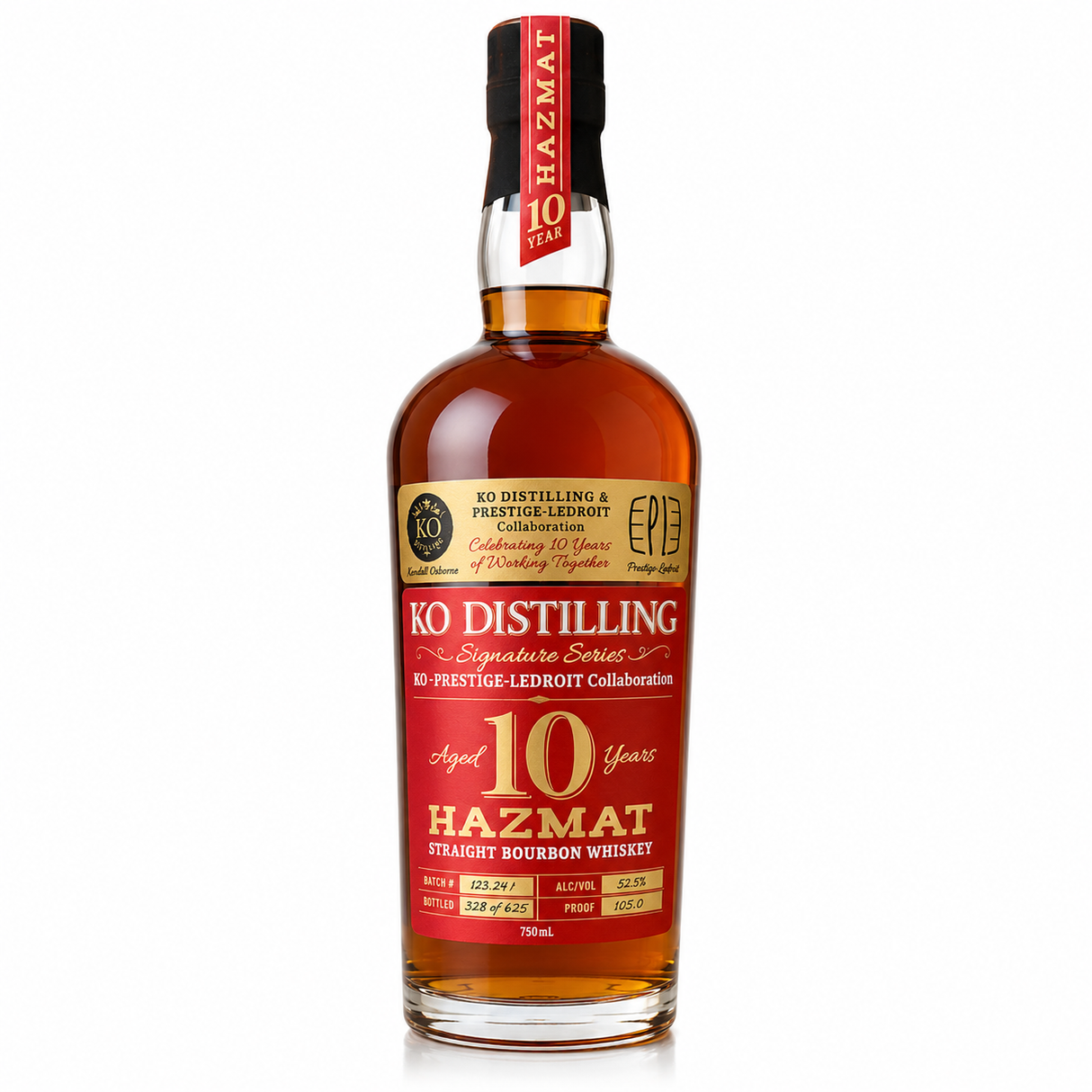 KO Distilling Signature Series 10 Year HAZMAT Straight Bourbon Whiskey