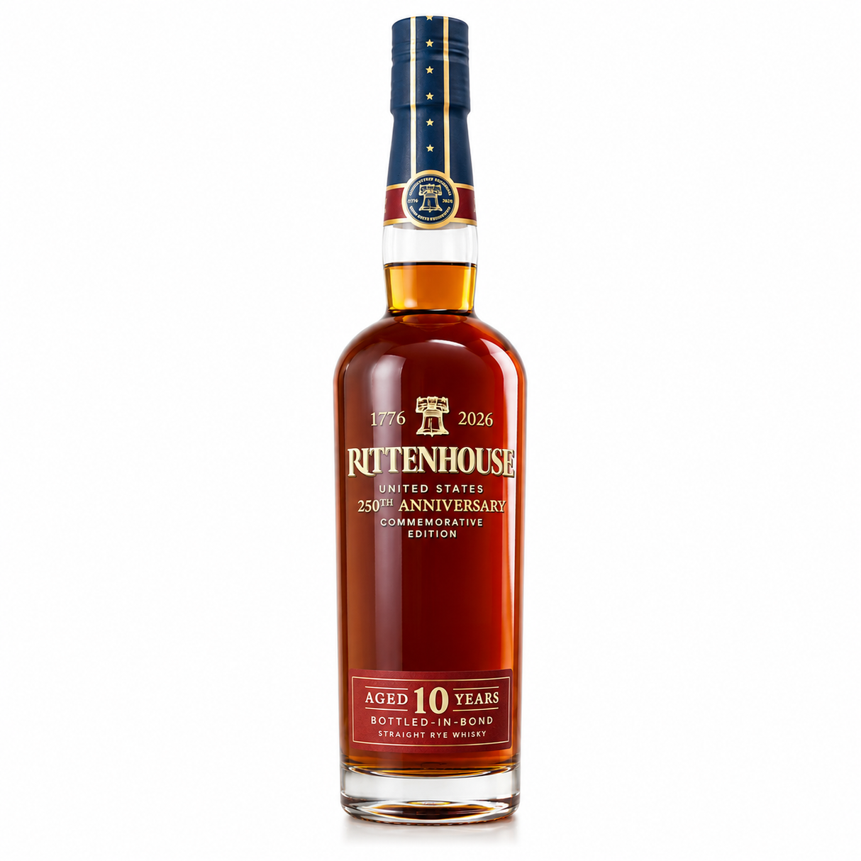 Rittenhouse United States 250th Anniversary Commemorative Edition Straight Rye Whiskey