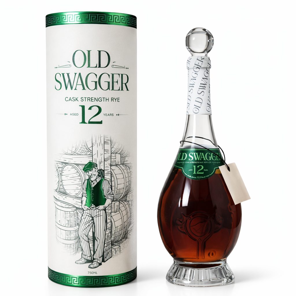 Rising Tide Spirits Old Swagger 12 Year Cask Strength Rye Whiskey | Free Shipping on orders $400+