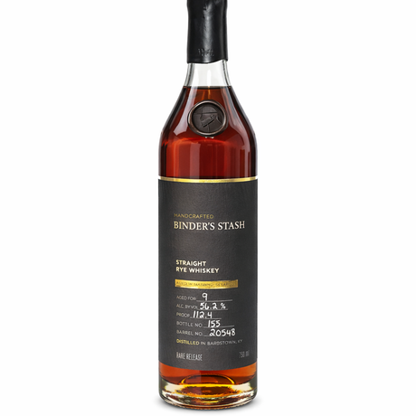 Binder's Stash 9 Years Old Single Barrel Straight Rye Whiskey | Free Shipping on orders $400+
