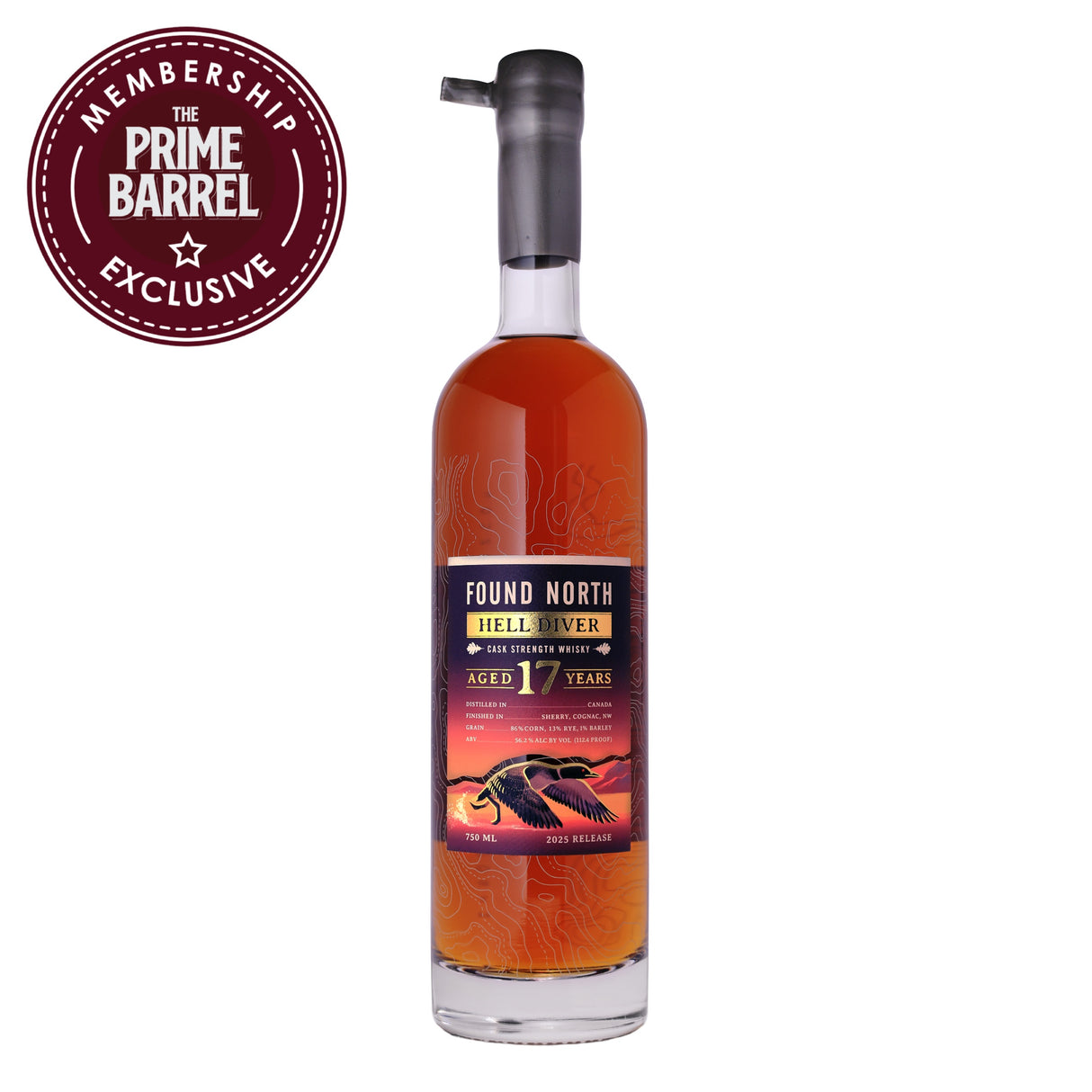 Found North Hell Diver 2025 17 Years Old Cask Strength Whisky | Free Shipping on orders $400+
