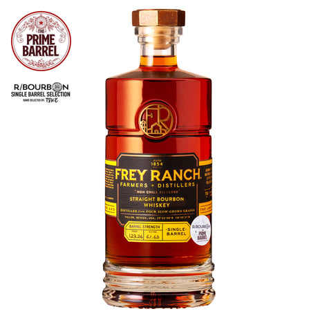 Frey Ranch Four Grain Single Barrel Cask Strength Bourbon The Prime Barrel x R-Bourbon Pick