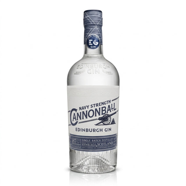 Edinburgh Gin Distillery Cannonball Navy Strength Gin | Free Shipping on orders $400+