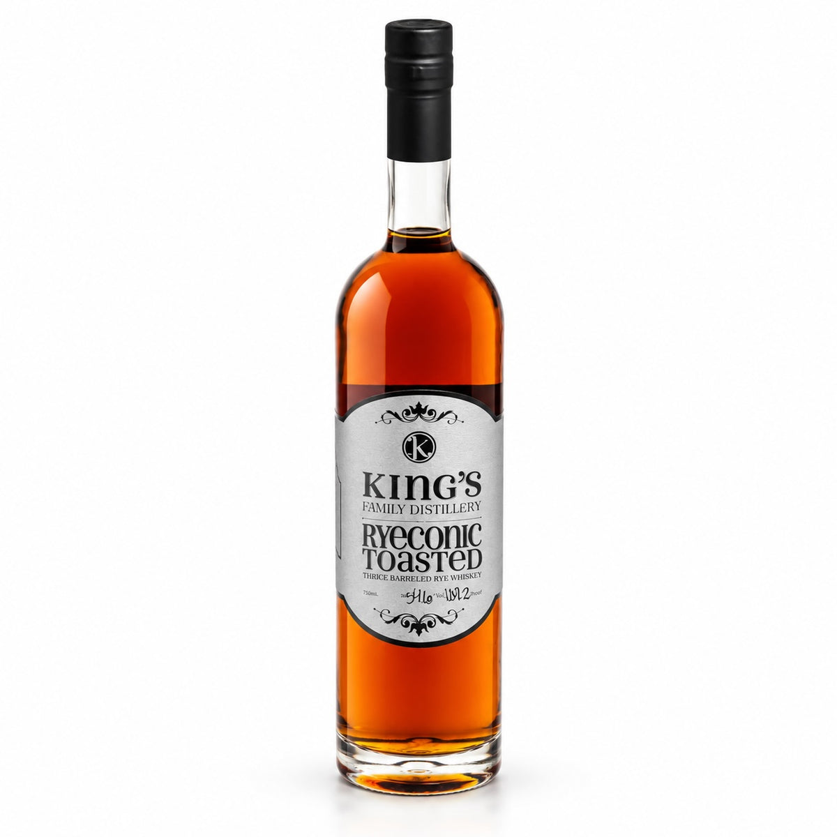 King's Family Distillery Ryeconic Toasted Thrice Rye Whsky | Free Shipping on orders $400+