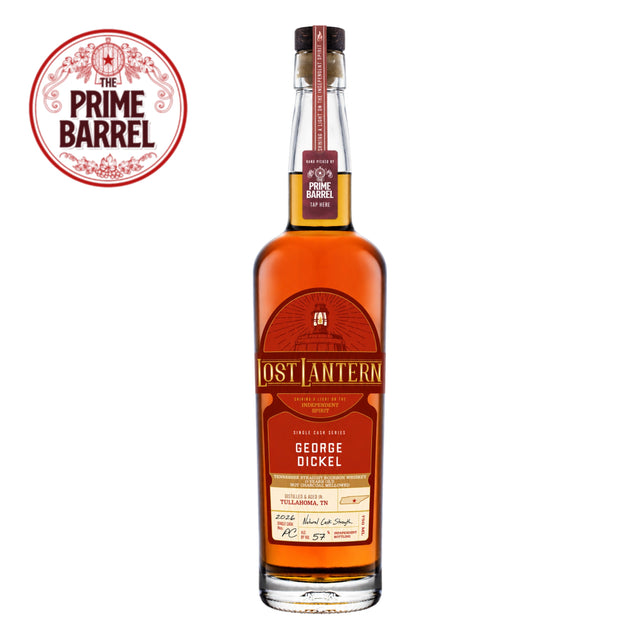 Lost Lantern George Dickel 10 Year "Yabba Dabba Don't!" Not Charcoal Mellowed Tennessee Straight Bourbon Whiskey The Prime Barrel Selection #174 | Free Shipping on orders $400+