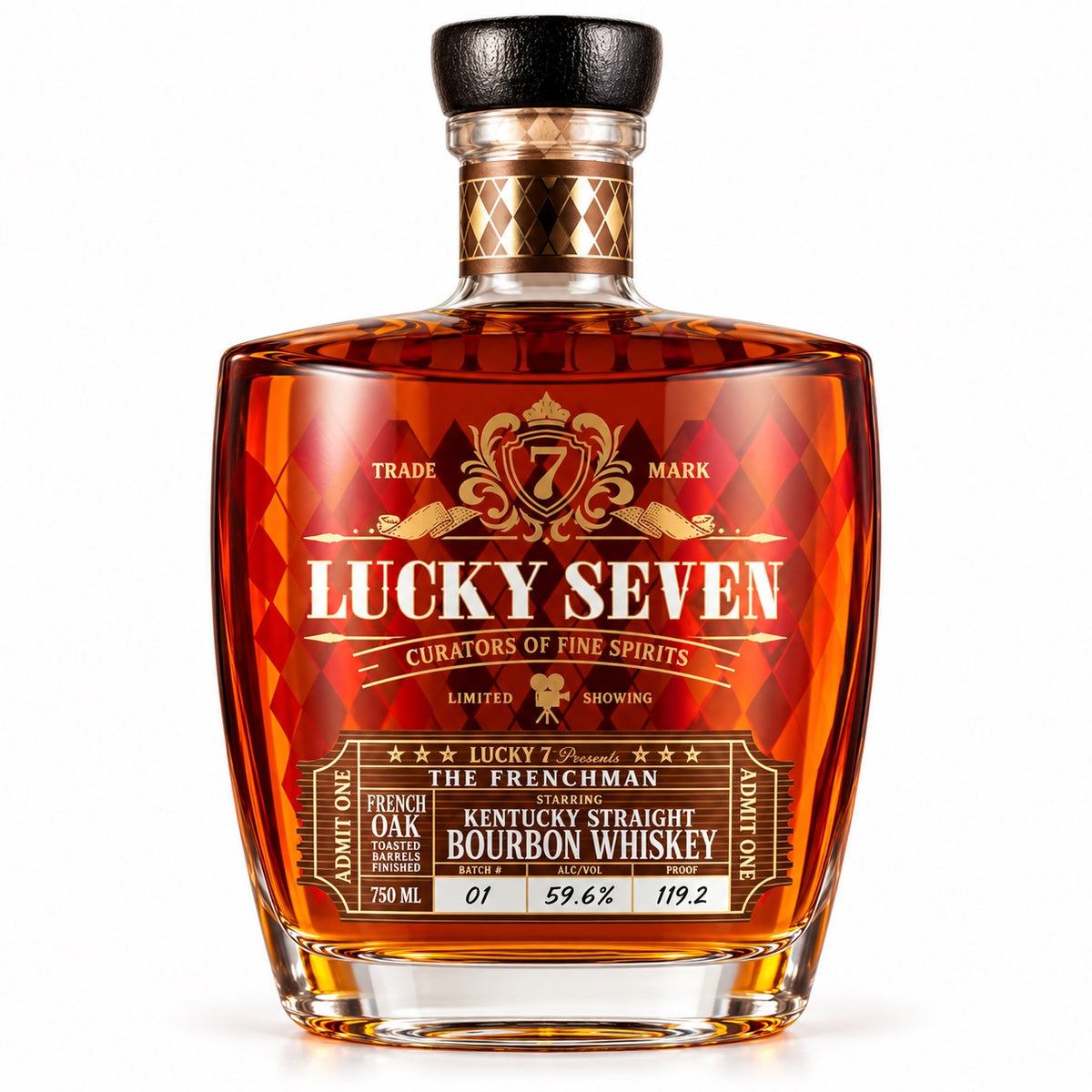 Lucky Seven The Frenchman Single Barrel Kentucky Straight Bourbon Whiskey
