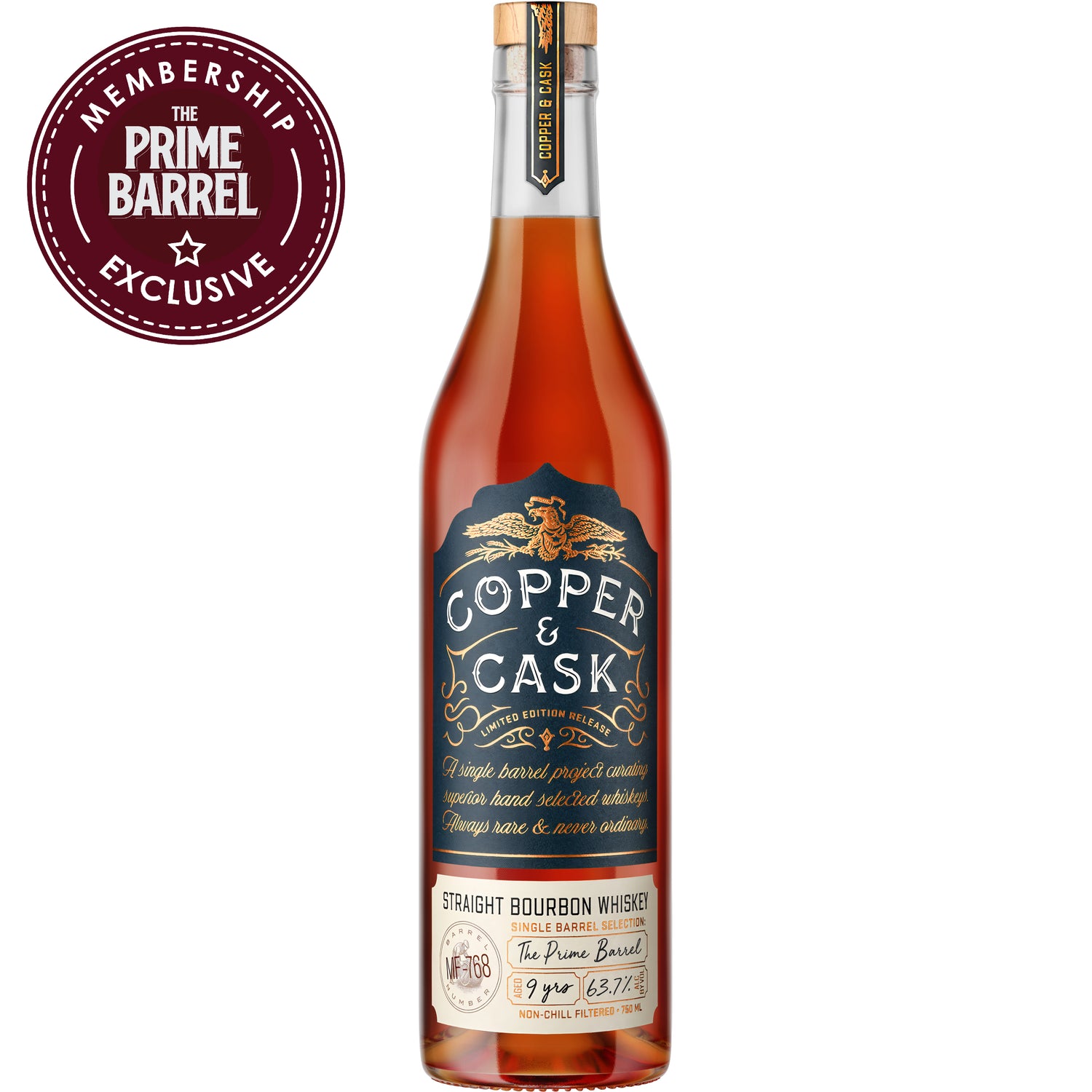 Copper & Cask 9 Years Old "Lights Out" Single Barrel Straight Bourbon Whiskey The Prime Barrel Pick #114