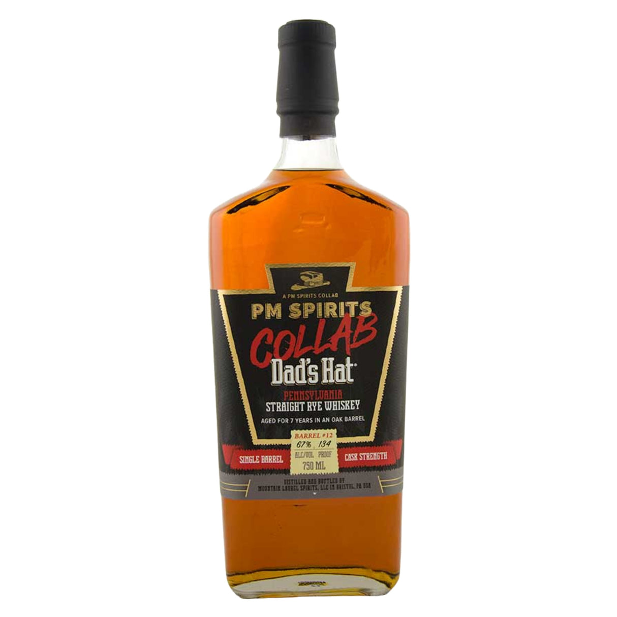 Dad's Hat PM Spirits Collab 7 Years Old Single Barrel Cask Strength Pennsylvania Straight Rye Whiskey