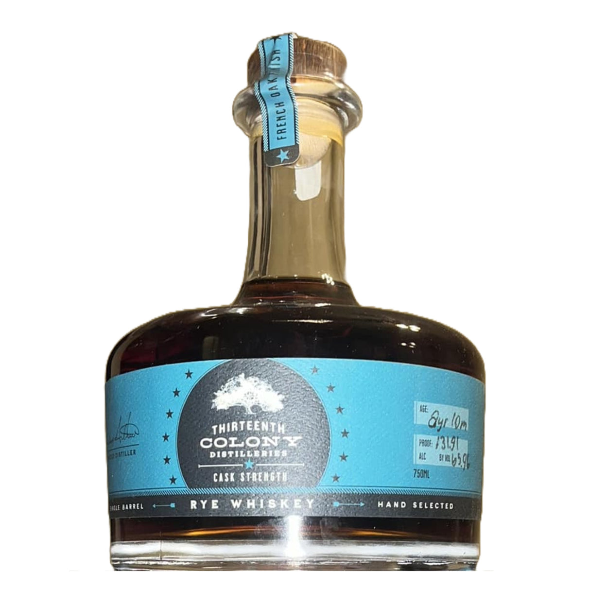 Thirteenth Colony Single Barrel Cask Strength Rye Whiskey