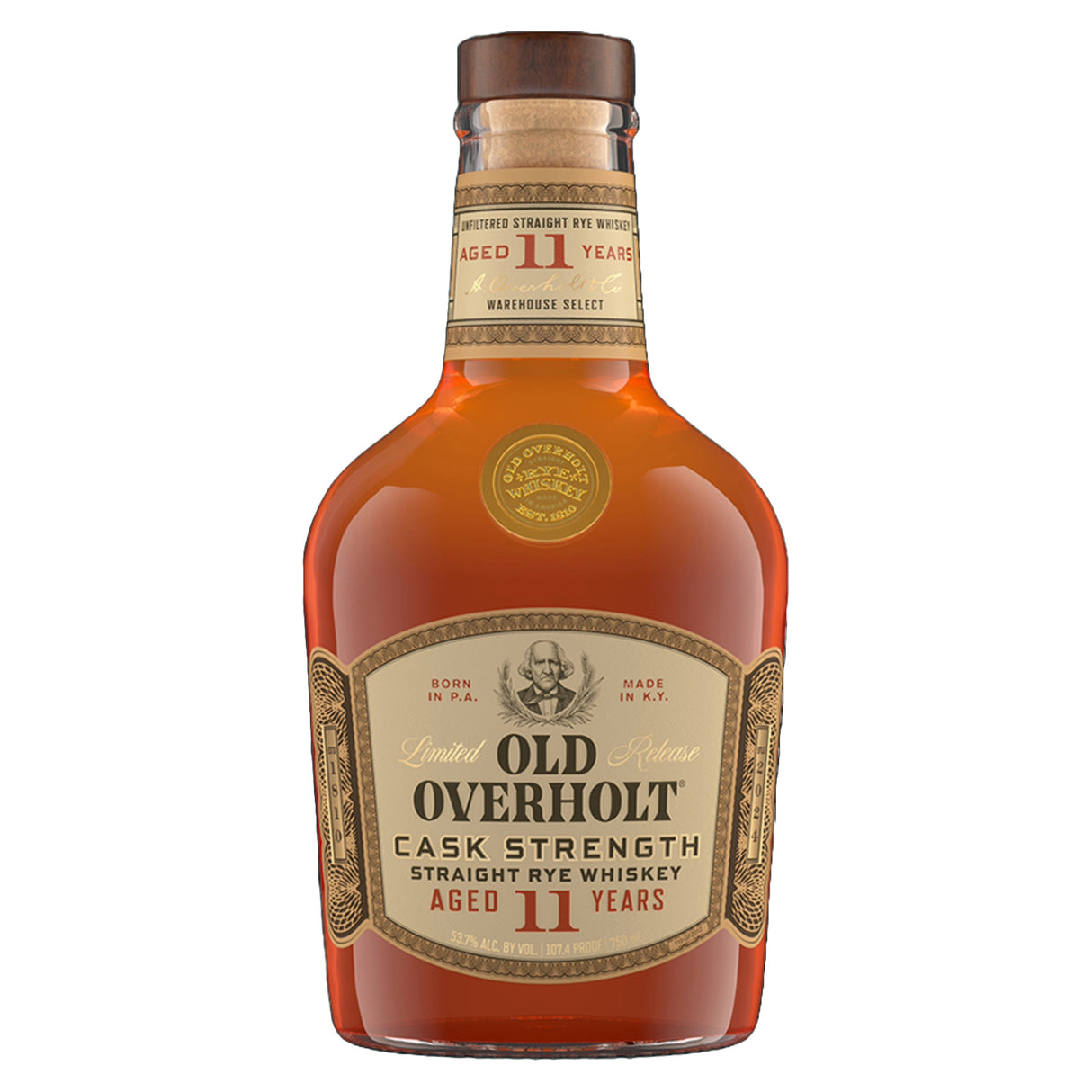 Old Overholt 11 Years Cask Strength Straight Rye Whiskey