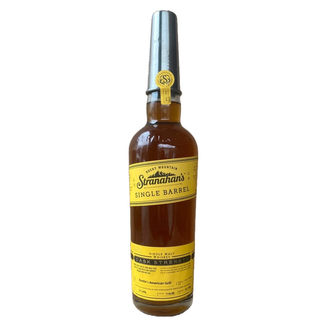 Stranahan's "Austin''s American Grill" Single Barrel Single Malt Colorado Whiskey