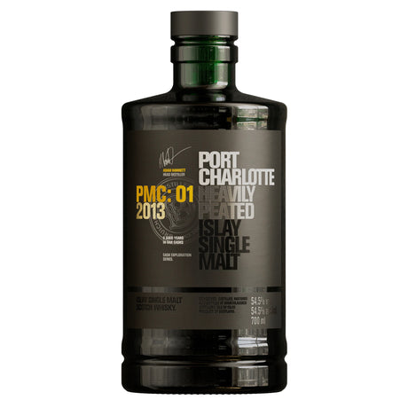 Port Charlotte PMC:01 Heavily Peated 9 Years Single Malt Scotch Whisky - De Wine Spot | DWS - Drams/Whiskey, Wines, Sake