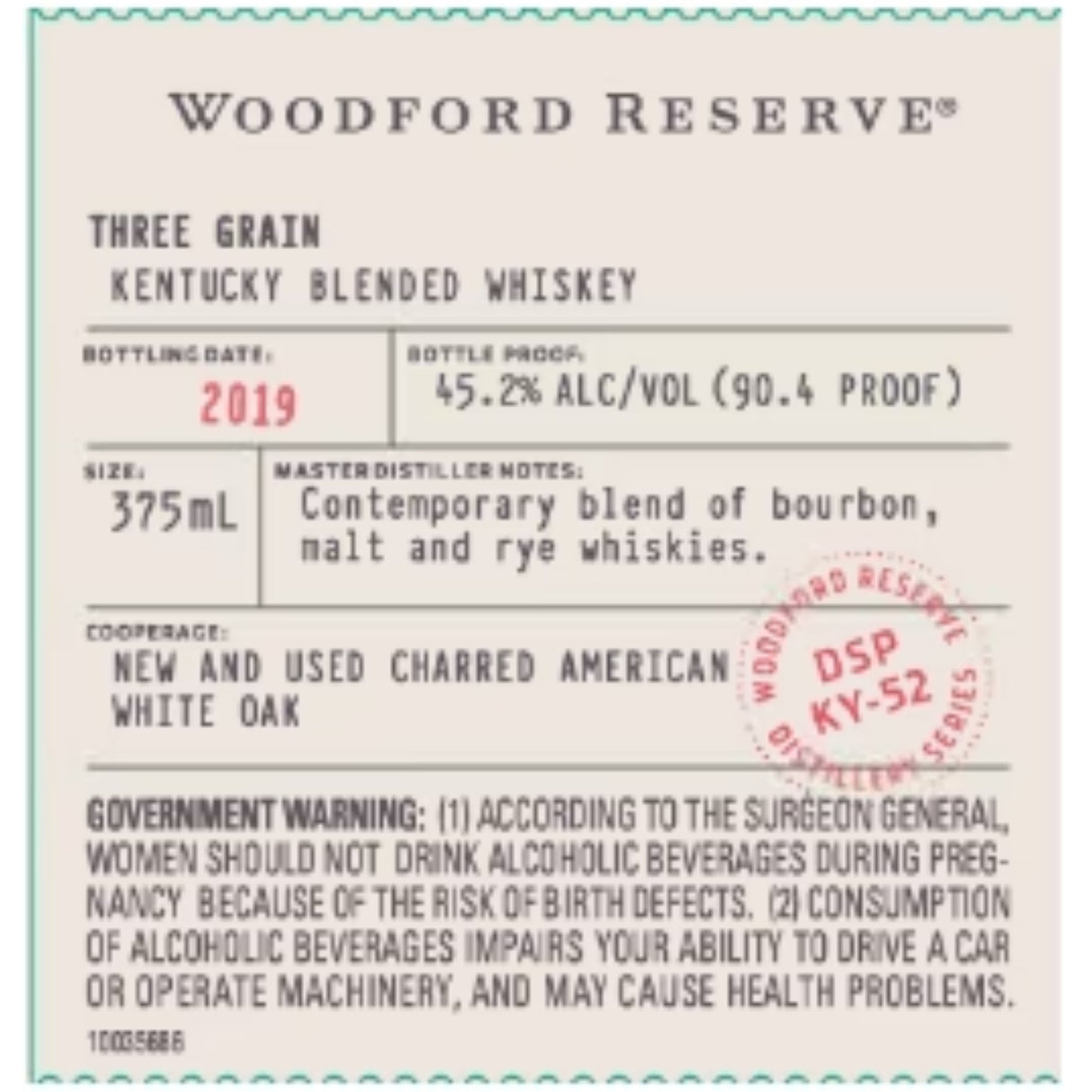 Woodford Reserve Three Grain