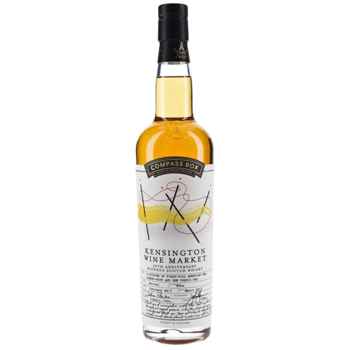 Compass Box Kensington Wine Market 25th Anniversary Blended Scotch Whisky