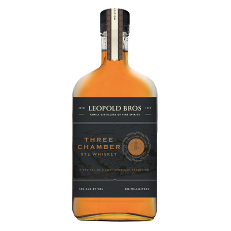 Leopold Brothers Three Chamber Bottle in Bond Rye Whiskey 200ml