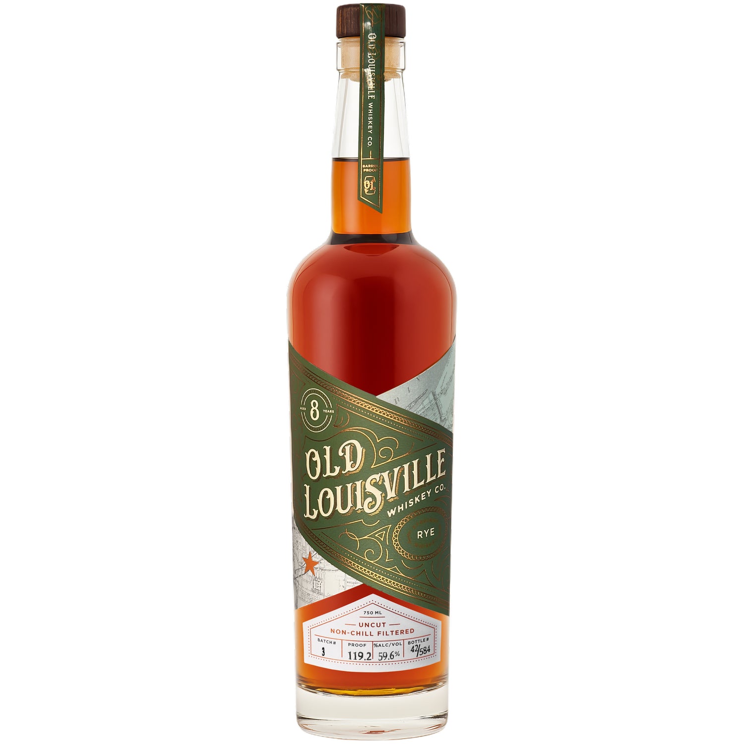 Old Louisville Whiskey Straight Rye Whiskey | Free Shipping on orders $400+