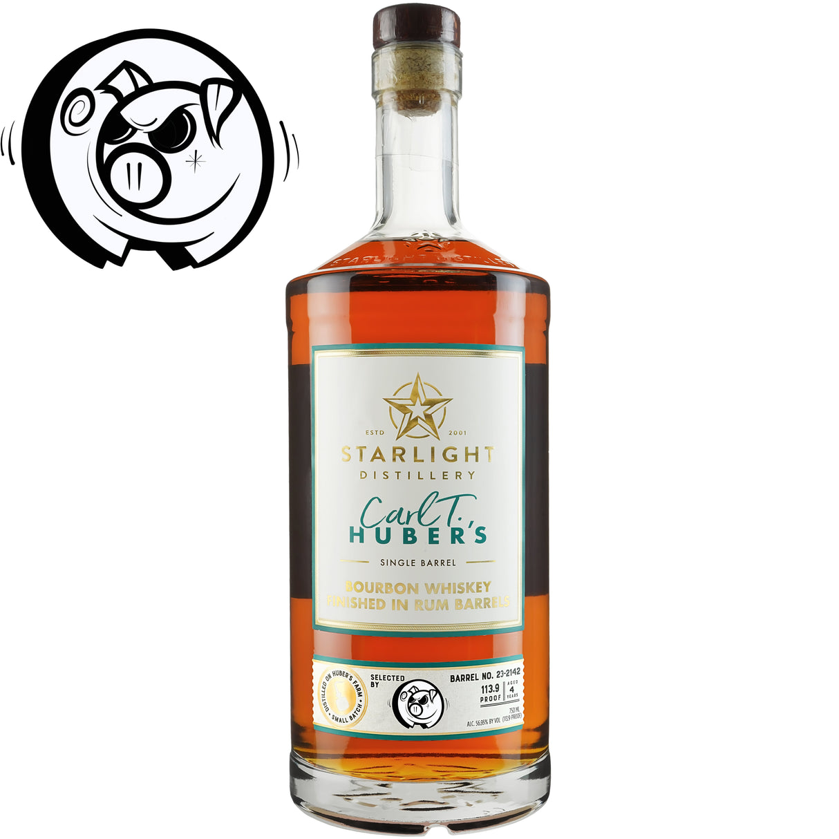 Starlight Distillery Single Barrel Bourbon Whiskey Finished in Rum Barrel TheHateDust Pick | Free Shipping on orders $400+