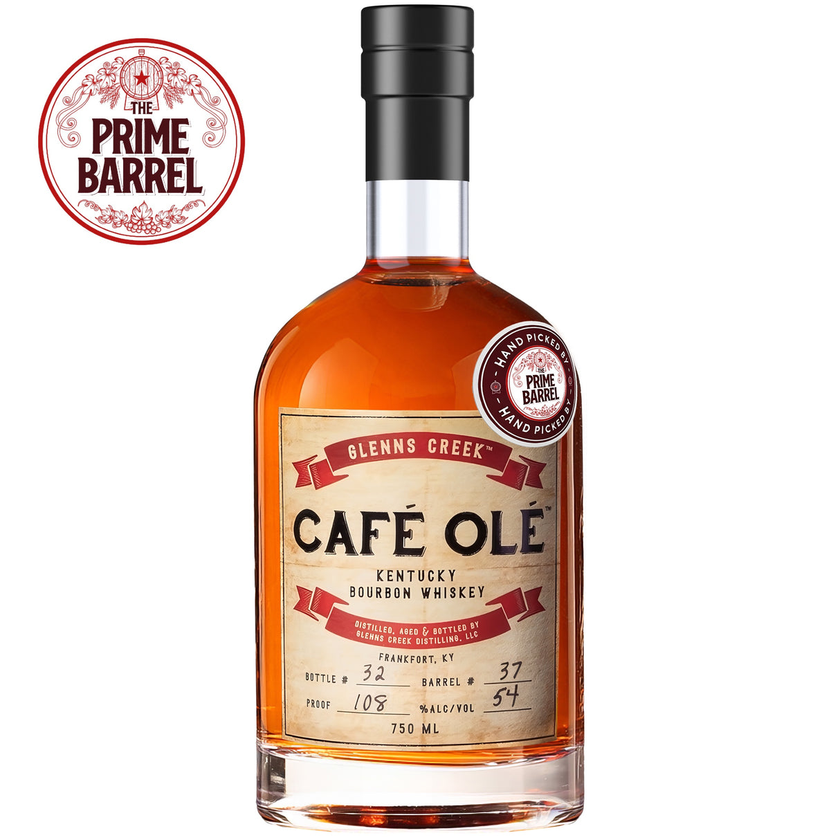 Glenn’s Creek "Edison" Cafe Ole Kentucky Bourbon Whiskey The Prime Barrel Pick #121