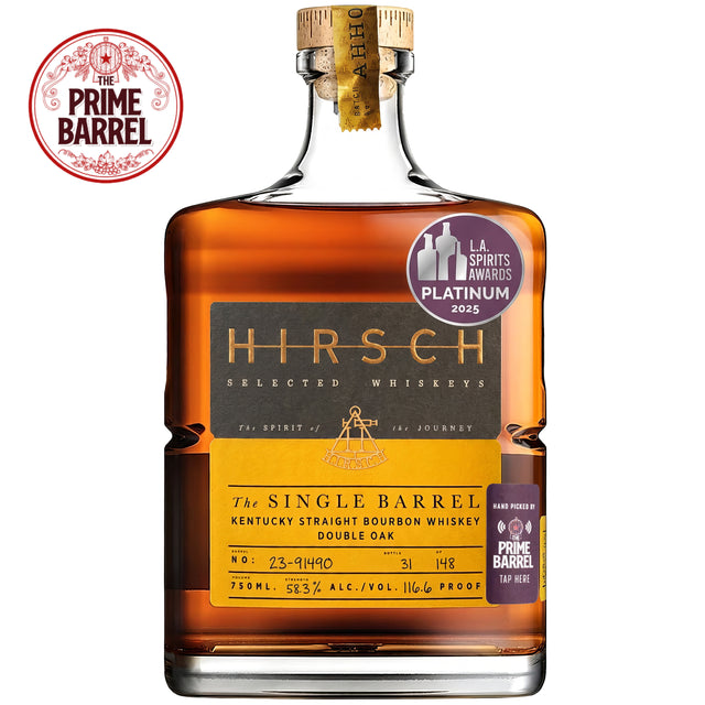 Hirsch 7 Years 5 Months Old "Hirsch So Good" Single Barrel Double Oaked Kentucky Straight Bourbon Whiskey The Prime Barrel Pick #151 | Free Shipping on orders $400+