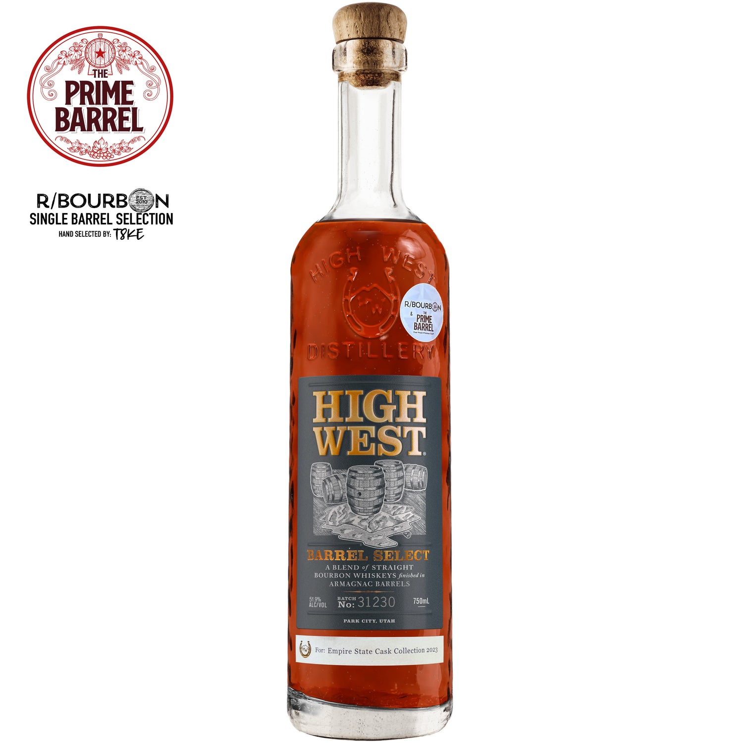 High West “Have Merci” Barrel Select Blend of Straight Bourbon Whiskeys Finished in Armagnac Barrels The Prime Barrel x R-Bourbon Pick | Free Shipping on orders $400+