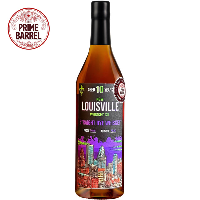 New Louisville Whiskey Co 10 Years Old Straight Rye Whiskey The Prime Barrel Pick #133
