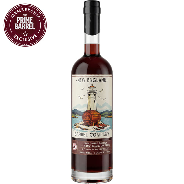 New England Barrel Company 7.5 Years Single Barrel Bourbon French Toasted Oak Finish The Prime Barrel Pick #155 | Free Shipping on orders $400+