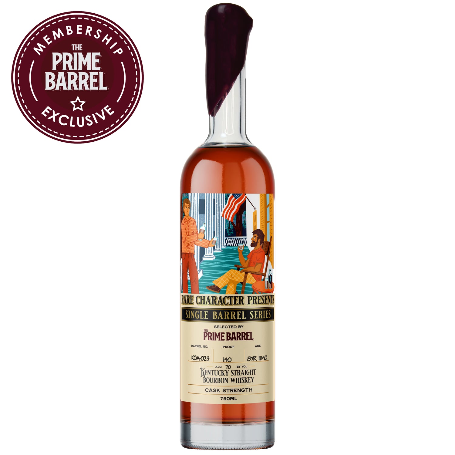 Rare Character "Permitted Hazmat" 8 Year 11 Months Single Barrel Kentucky Straight Bourbon Whiskey The Prime Barrel Pick#94