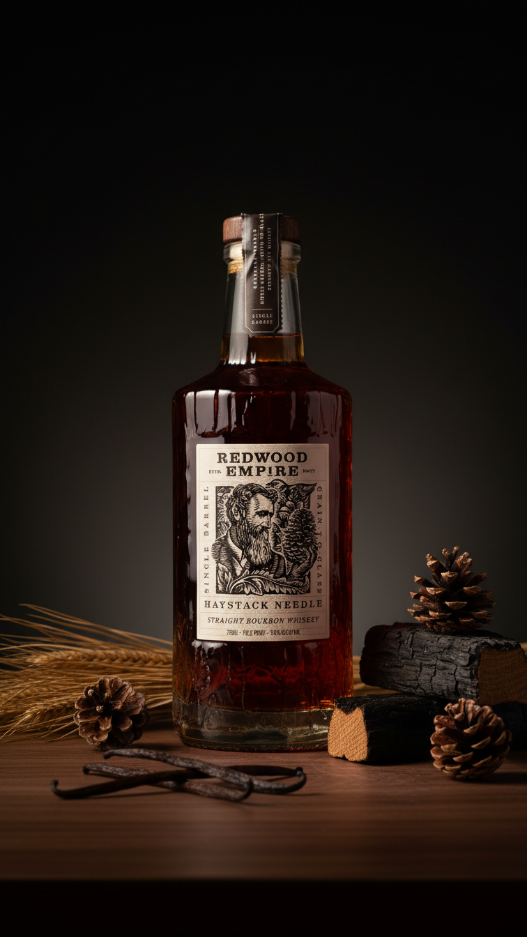 Redwood Empire Haystack Needle Single Barrel Straight Bourbon Whiskey The Prime Barrel Pick #153 | Free Shipping on orders $400+