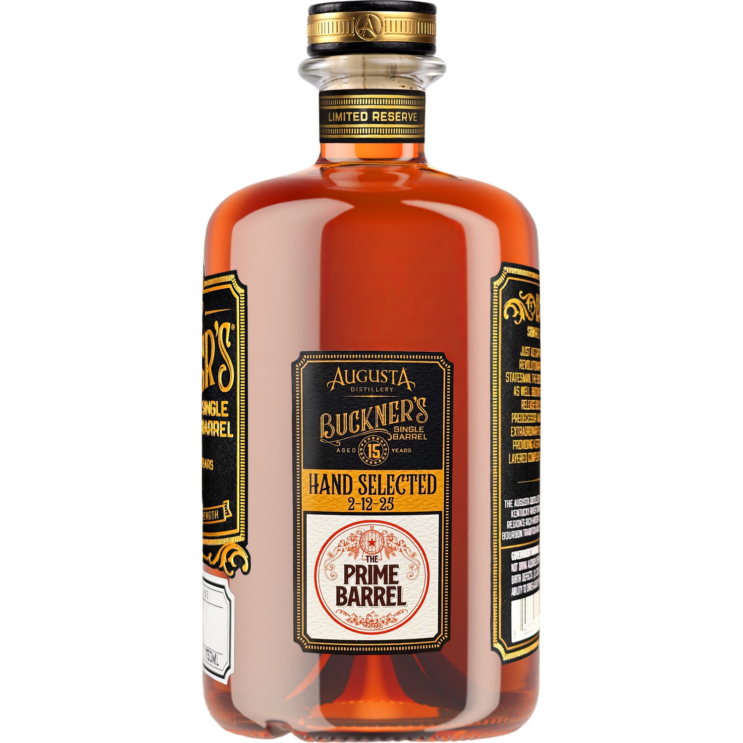Augusta Distillery “Winged Wildebeest” Buckner's 15 Years Cask Strength Single Barrel Straight Bourbon Whiskey The Prime Barrel Pick #127