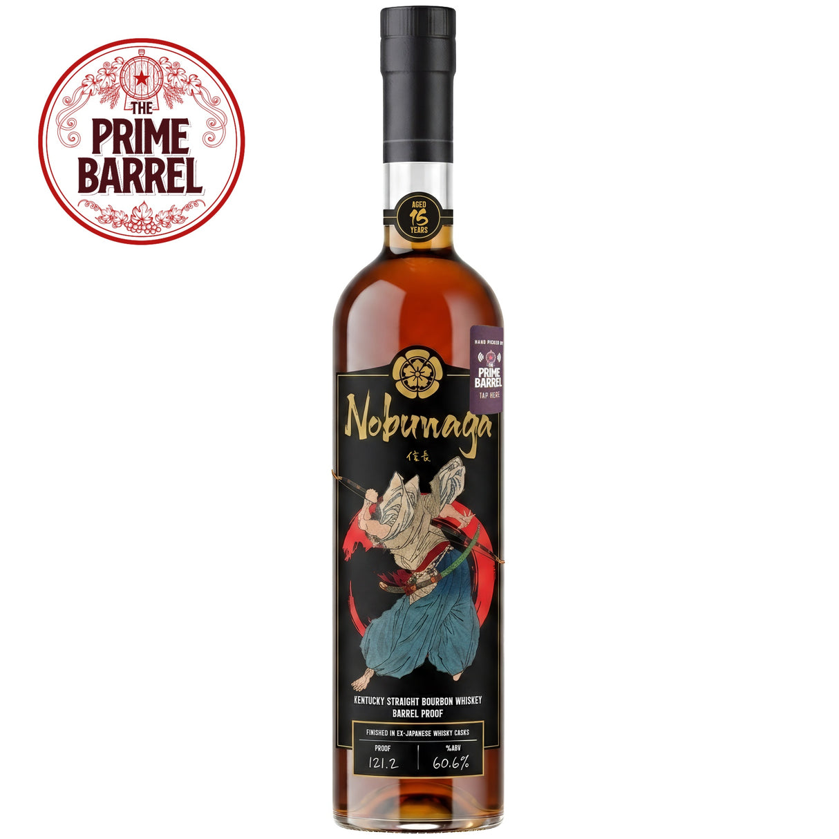 Mugen Spirit Shogun Nobunaga 15 Year Kentucky Straight Bourbon Whiskey The Prime Barrel Pick #162 | Free Shipping on orders $400+