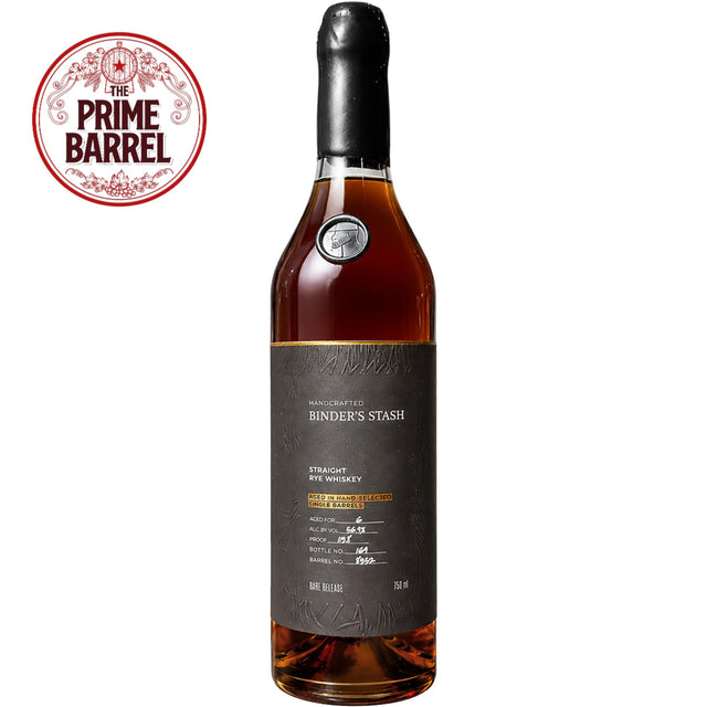 Binders Stash 7 Years Old "Porthos" Single Barrel Straight Rye Whiskey The Prime Barrel Pick | Free Shipping on orders $400+