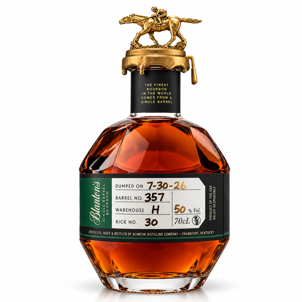 Blanton's La Maison du Whisky 2026 - Barrel 357 - Emerald (Emeraude) Edition - 100 Proof