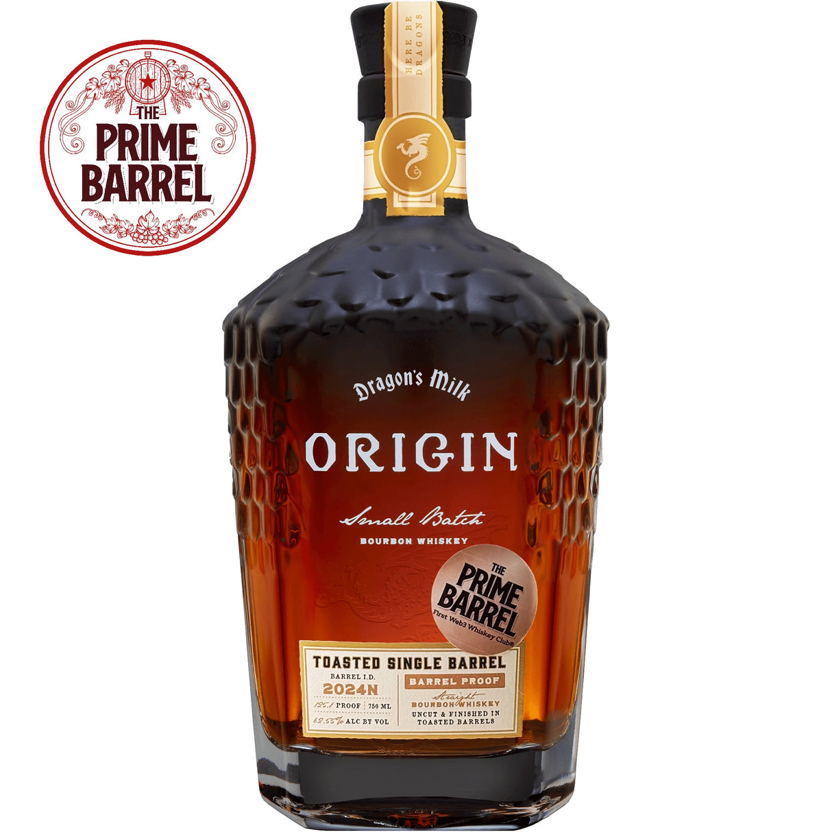 Dragon's Milk Origin Small Batch Toasted Single Barrel Straight Bourbon Whiskey The Prime Barrel Pick #124
