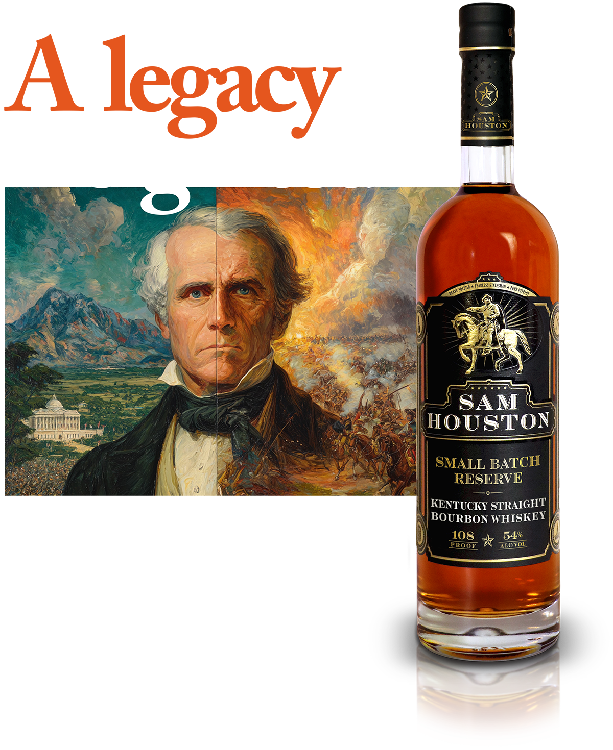 Sam Houston Kentucky Straight Bourbon Whiskey | Free Shipping on orders $400+