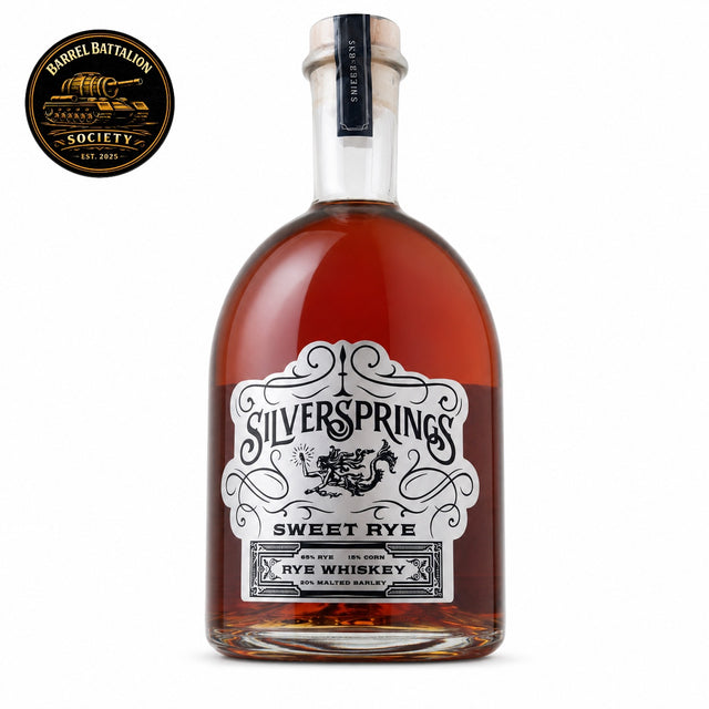 Silver Springs "The Silver Springs Rye Band" 8 Year Kentucky Straight Sweet Rye Whiskey Barrel Battalion Pick | Free Shipping on orders $400+