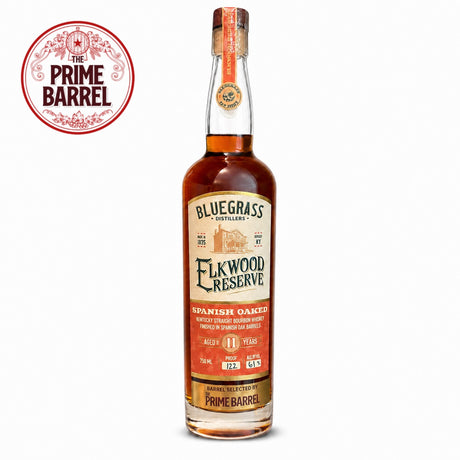 Bluegrass Distillers Elkwood Reserve Aged 11 Years Old Kentucky Straight Bourbon Whiskey Finished in Spanish Oak Barrels The Prime Barrel Pick #168 | Free Shipping on orders $400+