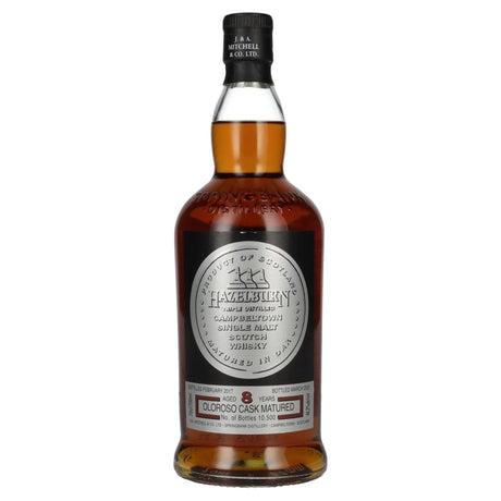 Hazelburn Aged 8 Years Oloroso Cask Matured Campbeltown Single Malt Scotch Whisky | Free Shipping on orders $400+
