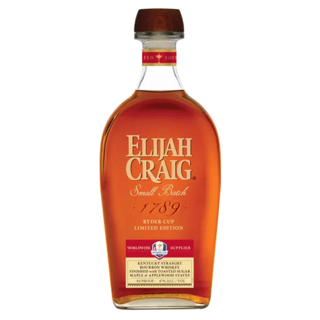 Elijah Craig 2025 Ryder Cup Limited Edition Kentucky Straight Bourbon Whiskey Finished with Toasted Sugar Maple & Applewood Staves | Free Shipping on orders $400+