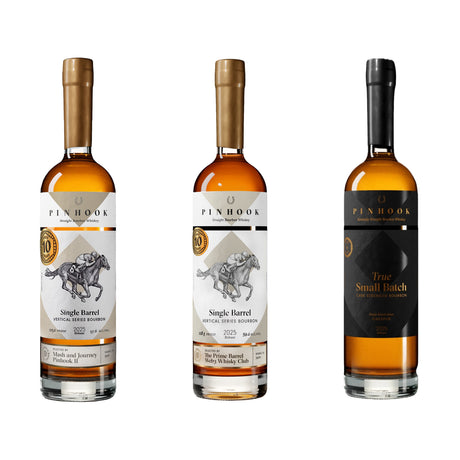 Pinhook 10 Years Old Single Barrel Bourbon Bundle | Free Shipping on orders $400+