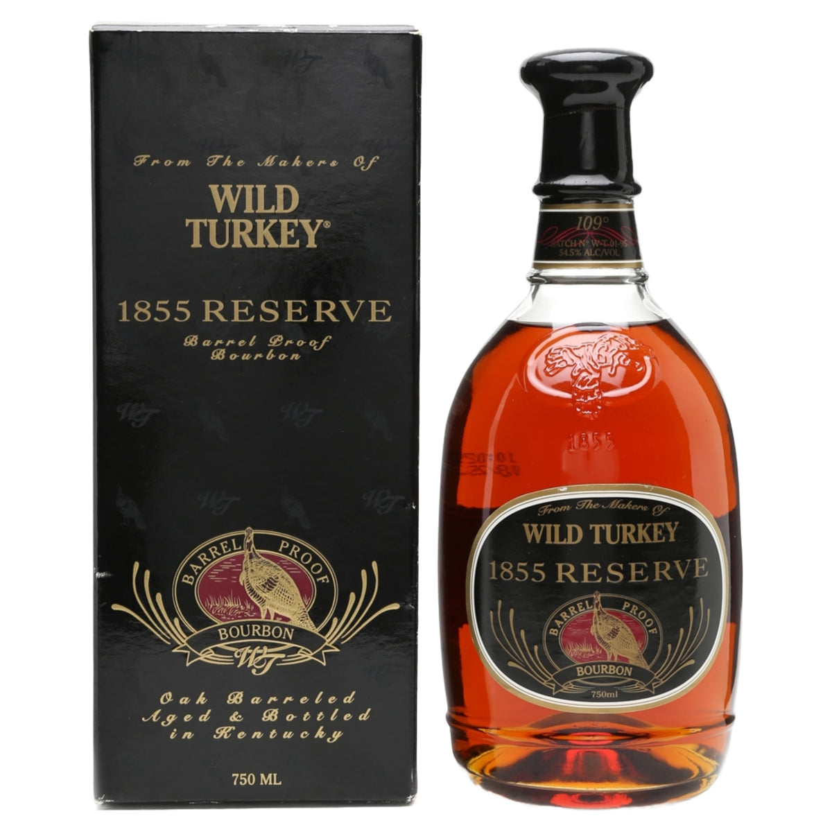 Wild Turkey 1855 Reserve Barrel Proof Bourbon Whiskey Batch WT 