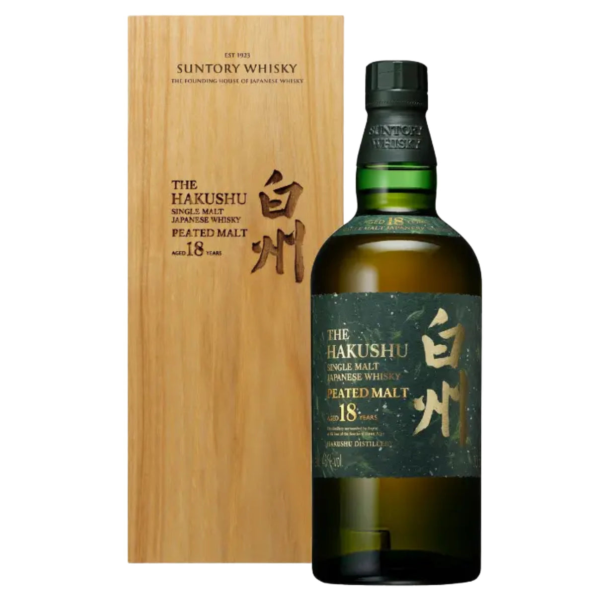 The Hakushu Aged 18 Years Peated Malt Single Malt Japanese Whisky | Free Shipping on orders $400+