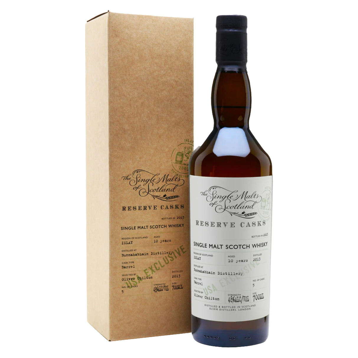 The Single Malts of Scotland Reserve Casks Bunnahabhain 10 Year Old Single Malt Scotch Whisky | Free Shipping on orders $400+