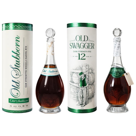 Rising Tide Spirits Bundle #4: Old Stubborn Cask Strength Single Barrel Rye + Old Swagger 12 Year Cask Strength Rye Whiskey | Free Shipping on orders $400+