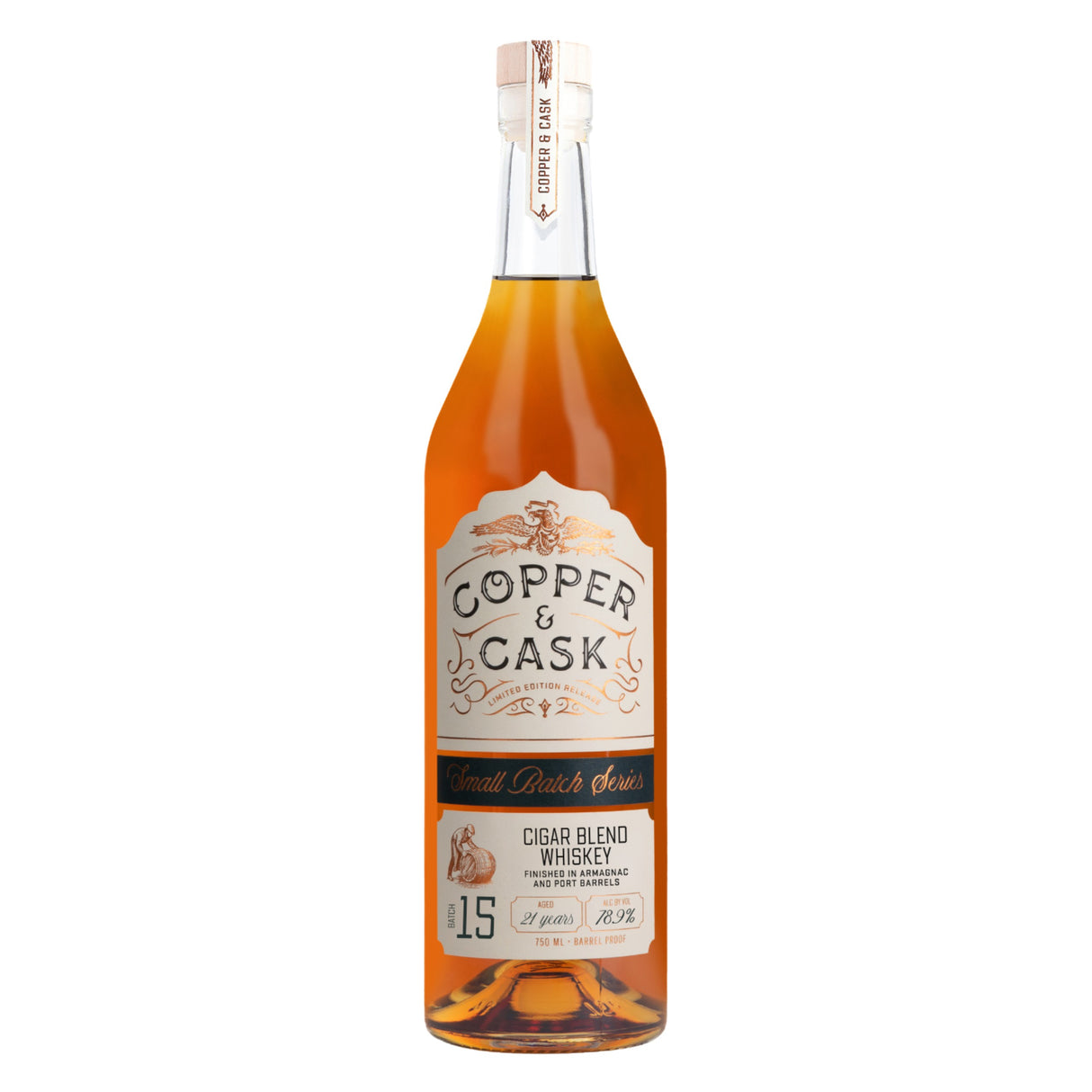 Copper & Cask 21-Year Cigar Blend Whiskey Batch 015 | Free Shipping on orders $400+